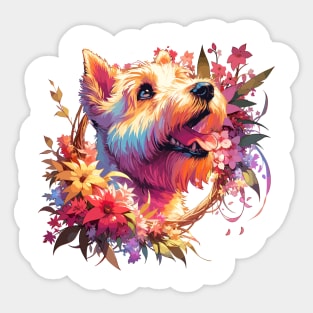 Glen of Imaal Terrier Celebrates Mothers Day - Perfect Dog Mom Gift Sticker